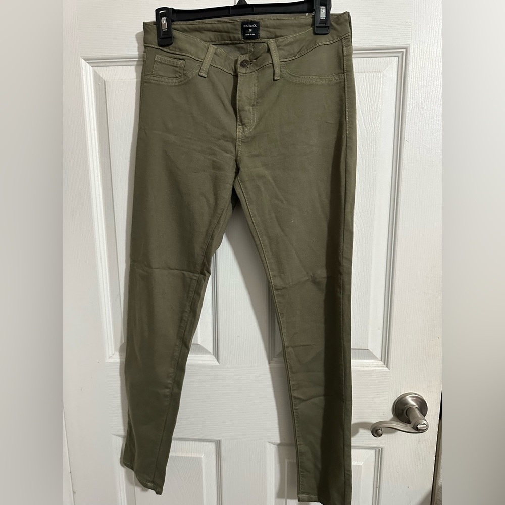 Dk Green Just Black soft stretchy jeans Size 28